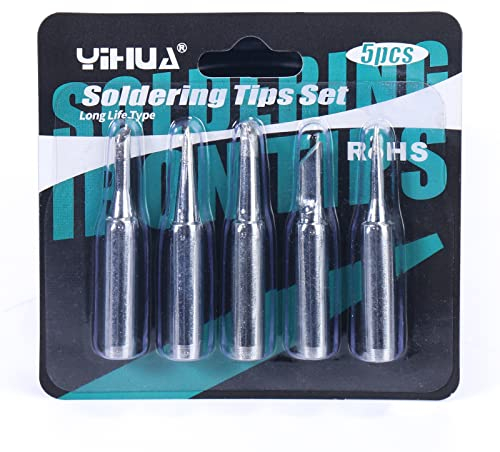 YIHUA #1400 Lötkolbenspitzen-Set 5PCS (902-B, I, K, 3C, 3.2D) für die YIHUA Modelle 926LED-IV EVO, 948D-III, 938BD-I EVO, 995D+ EVO, 853AAA-I, 939D+III EVO, 948DQ-III