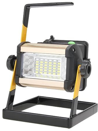 Proyectores LED para exteriores, Recargable 50W 36LED Portátil LED Punto De Inundación Luz De Trabajo Lámpara De Camping 18650 Batería Recargable Proyector Reflector para patio, estacionamiento, patio