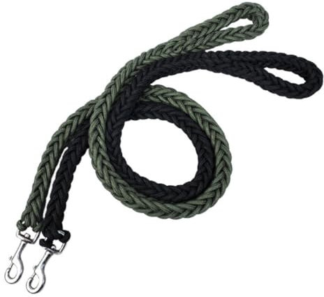 BEALIFE Strapazierfähige und verschleißfeste Haustierleine mit Nylon für eine langlebige, Pflegeleichte Hundeleine aus Nylon. Hundeleine aus Nylon, Armeegrün, XL