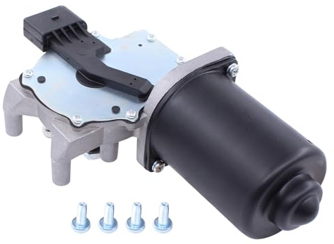 Wischermotor Front Scheibenwischer Motor Windschutzscheibe Scheibenwischermotor Frontscheibe Scheibenreinigung Frontscheibenwischer Scheibenwaschanlage Linkslenker vorne für Transporter T5 2003-2015