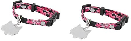 BESPORTBLE 2St Halsring für Haustiere Welpenhalsbänder für kleine Welpen für kleine Hunde Welpen stylisches Haustierhalsband bedrucktes Hundehalsband Halsband für Hunde