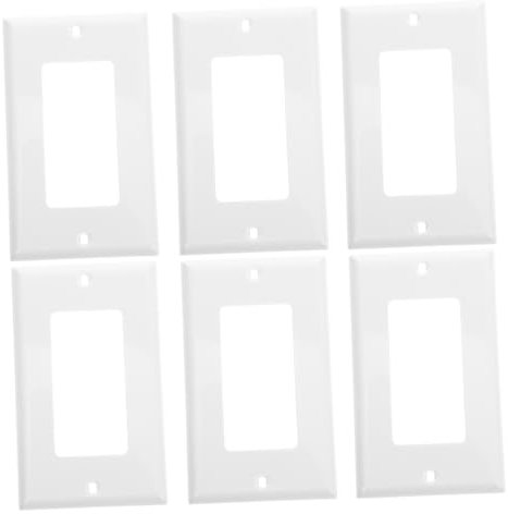 UKCOCO 6 Pezzi Copripannello Prese Protezione Elettrica Piastra A Muro Pannello Prese Protezione Prese Maschera Prese Cornice Prese Inserto Prese Protezione Prese Pannello Montaggio
