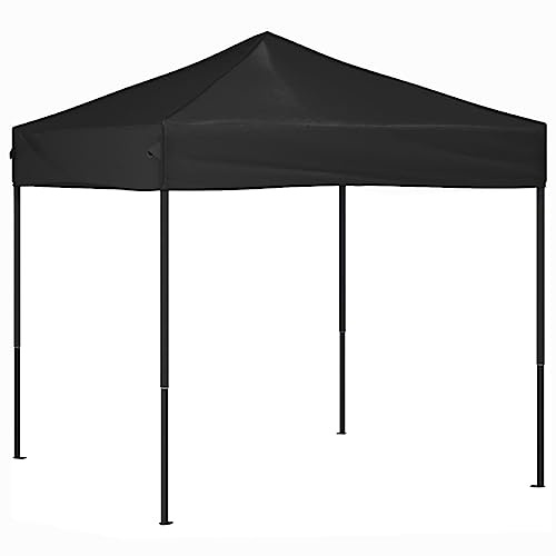 Tonnelle de Jardin Pliable, Tente de Réception Pavillon Barnum de Jardin Noir 2x2 m