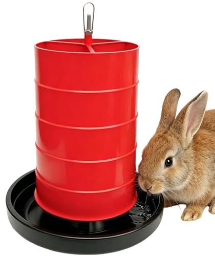 Generisch Abbeveratoio per polli, portatile, multifunzione, abbeveratoio per polli, adatto per anatre, bestiame, animali, esterni, conigli e capre, per bere e nutrire all'aperto