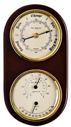 Wm. Widdop Wooden Barometer, Thermometer & Hygrometer