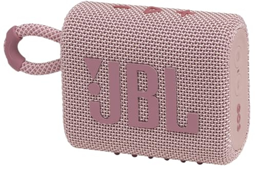 JBL Go 3: Altavoz portátil con Bluetooth, batería incorporada, función impermeable y a prueba de polvo - rosa fucsia