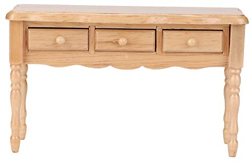 Miniatur Holz Schreibtisch Tisch, Miniatur Möbel Modell Schreibtisch Tisch Wohnzimmer Zubehör für 1:12 Puppenhaus