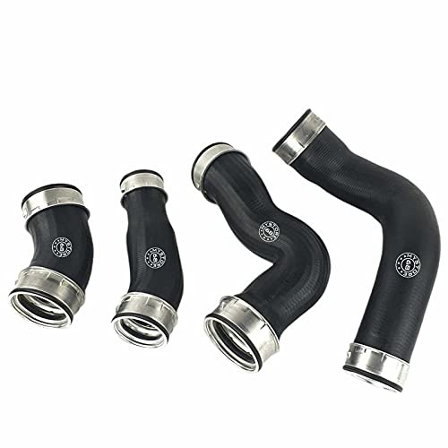 4x Ladeluftschlauch kompatibel mit VW T5 | 2.5 TDI 130PS 174PS Multivan Transporter Set, 2461 ccm, 96-128 KW, einbaufertig, OEM 1 7H0145709D, 7H0145980D, 7H0145980C