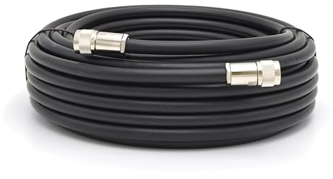 RANGEFUL N Maschio a N Maschio Cavo coassiale 30m 50ohm 8D-FB Ø11,1mm prolunga 30 metri a bassissima perdita per LTE Antenna esterna 4G 5G Modem Amplificatore GSM Router WIFI Ripetitore cellulare