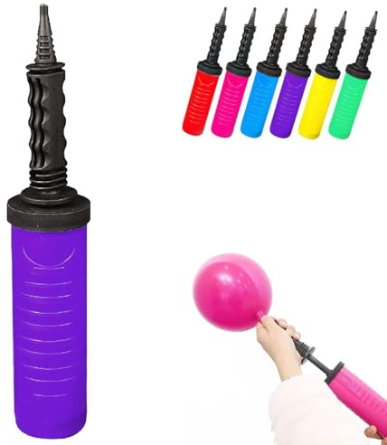 Fenxyo Balloon Pump Hand Manual Inflator, Dual Action Balloon Pump 1 Pack | Ballon Inflator, air pump blow up balloons modelling model long balloon latex, Manual Hand Balloon Pump for Party Balloons