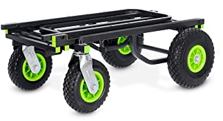 Gravity CART L 01 B - Multifunktionswagen (Groß), Plattformwagen mit Traglast bis 170 kg, klappbar, schwarz