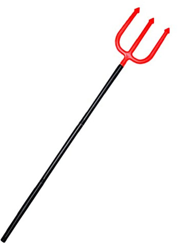 PAPABA Halloween Scythe Prop Space Saving Halloween Party Demon Sickle Axe Fork Weapon Prop Cosplay Supplies Wear-Resistant A One Size