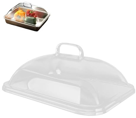 Microwave Cover for Food, Microwave Splatter Cover Rectangle Shape Bakeware Lids Food Screen Protector Covers for Home Plate Covers for Kitchen(S)