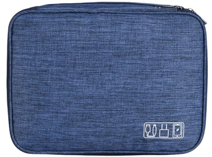 FAVORTALK Cable Bag Tech Pouch Extra Large 3-Layers Travel Electronics Accessories Organiser Bag for Charger Cables Flash Disk Power Bank Headphone etc B21508