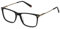 FILA Quadratisch Edelstahl Brillen in Schwarz Glänzend für Herren, Brille mit Sehstärke, optional mit Sonnenbrillen tönung oder Blaulichtfilter (Modell VFI720)