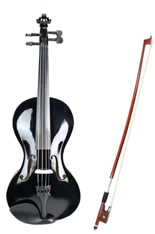 Geige Akustische Violine In Originalgröße 4/4 Mit Bogen Aus Brasilianischem Holz Und Geigenkoffer