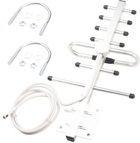 Boobrie Yagi Directional Antenna 698-2700MHz 4G LTE/5G Antenna 5dBi High Gain Outdoor Antenna with 4.92ft RG58 Cable SMA Male Outdoor Universal for Cell Signal Booster WiFi Router Security Camera