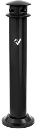 Floor Standing Ash Tray for Indoor/outdoor Use,Standing Ashtray,Commercial Metal Outside Ashtray, Easy to Clean, Smoking Area Ash Tray (Black)