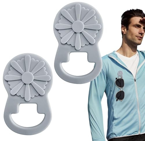 Jlobnyiun Magnetischer Brillenhalter, Brillenclip für Kleidung, alternatives Werkzeug aus Silikon für Brillen Herren Damen T-Shirt Kleider
