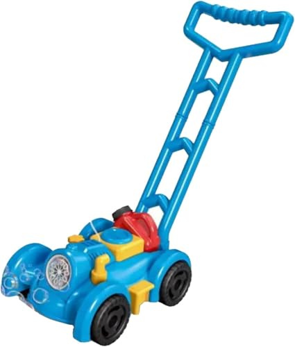 DIOXSTAR Bubble Lawn Mower Toy For Kids, Push Along Design, Vibrant Colour, Automatic Bubble Maker, Battery Operated, Promote Hand Eye Coordination