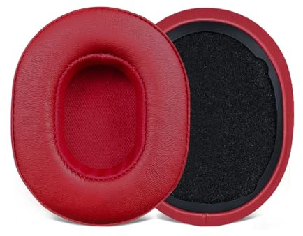UOWGA Hörlurar, ersättande öronkuddar för Skullcandy Crusher trådlös/Evo/ANC Hesh 3/EVO/ANC Over-Ear-hörlurar, för Skullcandy Venue trådlös ANC. (Röd)