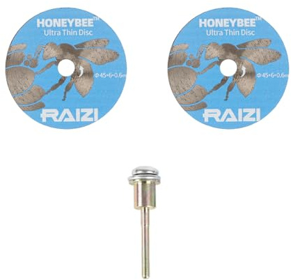 Raizi HONEYBEE™ Lama da taglio diamantata da 45 mm, disco ultra sottile da 0,6 mm di spessore utilizzato con Proxxon Mini smerigliatrice angolare lucidatrice per ceramica e gres porcellanato