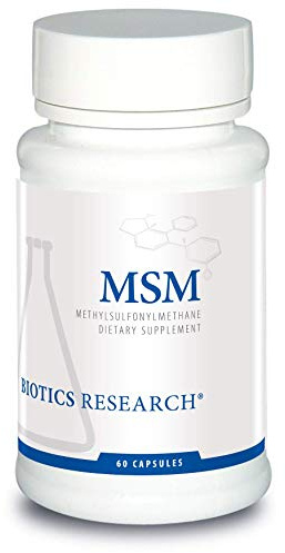 Biotics Research MSM Potent Sulfur Supplement, Collagen Production, Healthy Hair, Skin & Nails, Muscle and Joint Comfort. 60 Capsules