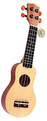 Tubayia Professionelle 17 Zoll 4 Saiten Holz Ukulele Musik Instrument Geschenk für Freunde Kinder Anfänger
