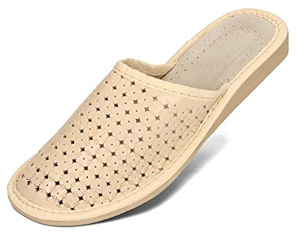 Bawal Zapatillas Pantuflas de Estar por casa de Piel Suela de Goma Mujeres de Chanclas Sandalias Muchas Colores