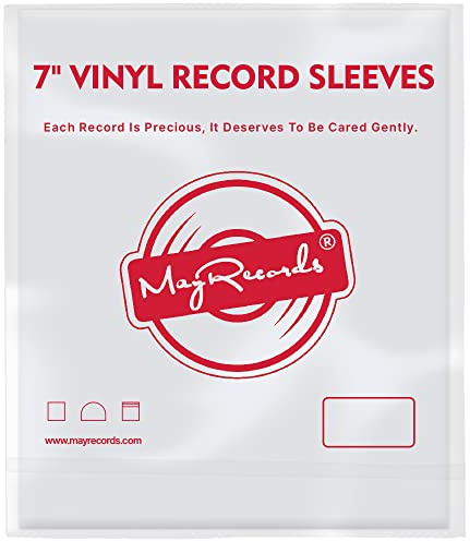 7 inch Vinyl Record Outer Sleeves 50pcs Plastic for 45 RPM EP Album Covers