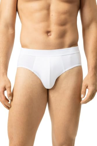 Mey Herren Slip Innovation, Klassischer Sitz, Hoher Beinausschnitt, Bequeme Passform, Aufgesetzter Webbund, Speziell geformtes Suspensorium, Serie Business Class Premium
