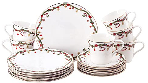Hutschenreuther Nora Christmas Set 18-teilig, 02048-726037-28421, Mehrfarbig