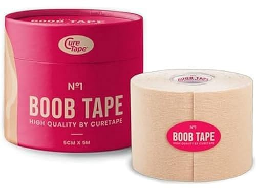 CURETAPE Beige BH, ogenomskinlig, en storlek dam, Beige färg, One size