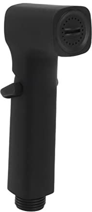 Tissting Bidet Sprayer Head G1/2 Thread Black Toilet Handheld Bidet Sprayer Bathroom Hand Held Only Bidet Shower for Feminine Wash, Baby Diaper Cloth Washer