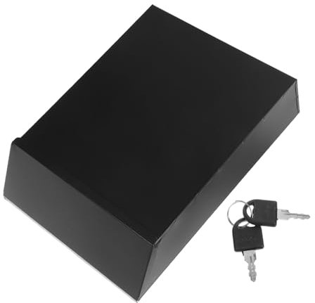 Gadpiparty Metallbriefkasten Für Außenbereich Mit Schloss Wandbriefkasten Aus Eisen Schwarz 22x6,5x29cm Wetterbeständig Hausfassadenbriefkasten Für Wohnhäuser Und Büros