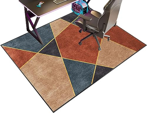 Tappetino per sedia da scrivania, 120 x 160 cm, antiscivolo, per pavimenti in legno, protezione per pavimenti duri per sedie a rotelle, tappetino per sedia da gioco e tappeto per sedia da computer