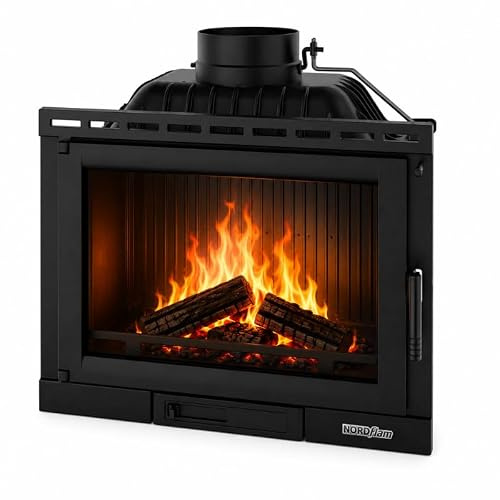 Insert à bois NORDFLAM - ETNA A+ 11 kW en Fonte - Noir