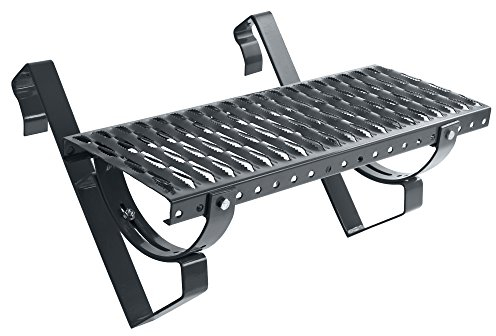 Laufrost Set 100 cm anthrazit | Dachtritt, Kaminpodest, Trittrost, Steigtritt, Laufgitter