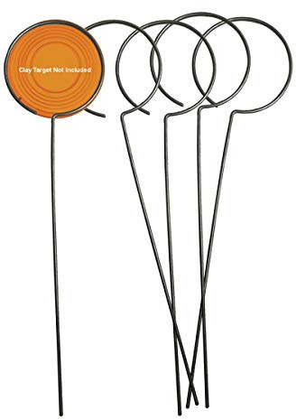 BIRCHWOOD CASEY Wire Clay Target Holders for Shooting Practice - Lightweight Portable Easy to Use 10 High Wire Frame Holders - 5 Pack
