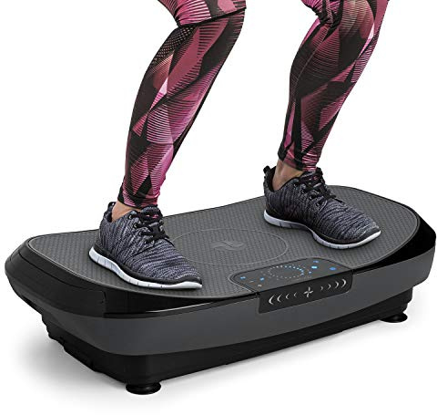 Klarfit Vibe 4DX Pro Plateforme vibrante, Gris Noir