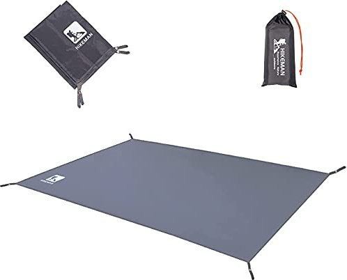 HIKEMAN Utomhus vattentät multifunktionell campingtält presenning marktäckning underlagsmatta tält och markis matta flera storlekar för camping vandring picknick (240 x 210 cm).