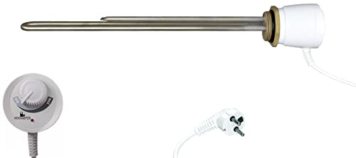 Novanetus GEBN 5/4 2kW 2000W 230V Heizstab Heizpatrone Heizelement für EDELSTAHL und emaillierte Wasserspeicher Boiler Warmwasserspeicher Wasserheizung Heizungsspeicher mit Thermostat