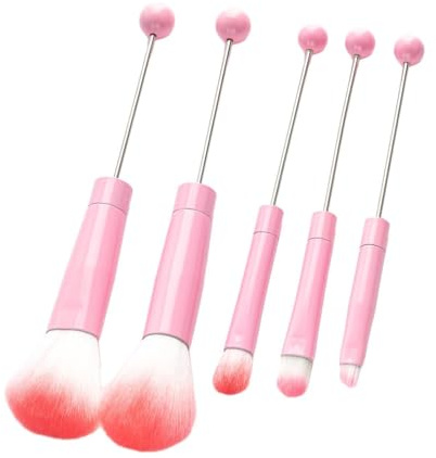 Zambuph Perlenbesetztes Make up Pinselset, leicht und tragbar, ideal für Reisen und unterwegs, Augenbrauenpuder Set, professionelles Reise Set
