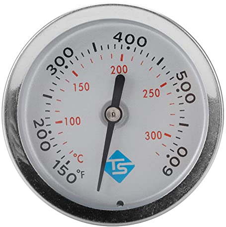 Thermomètre de barbecue avec jauge de température 600 °C pour barbecue Weber