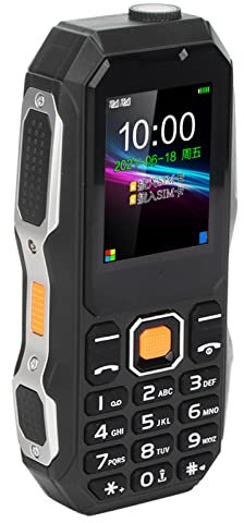 W2021 1,8 Zoll Senioren Handy, Wasserdichtes, Staubdichtes Anti Vibrations Handy mit Großer Hupe für ältere Menschen, Speicherkartenunterstützung, Kamera, 5800 mAh Akku