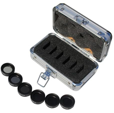 Teleskop-Filter, Mondfilter, mittelgrau, 3,2 cm, 6 Stück, mit Aufbewahrungsbox