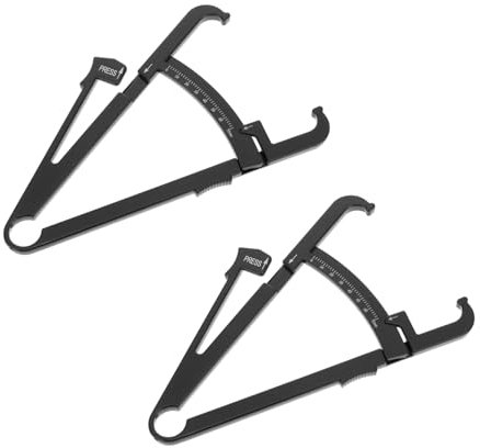 GLEAVI 4 Fetter Bremssattel fettmessgerät fettmesszange Fettmessung Hautdickentest taschenrechner Körperfett Lineal Fettmesser Handlich Messinstrument Dickenmesser Bremssättel