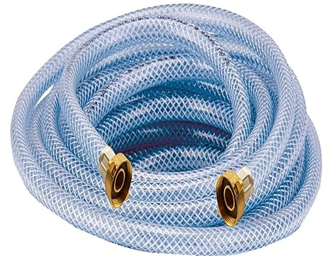 Heizungs Heizkörper Radiator Sanitär Füllschlauch Wasser Schlauch 3/4 Anschluss - PN 8 bar (1,0 m, transparent)
