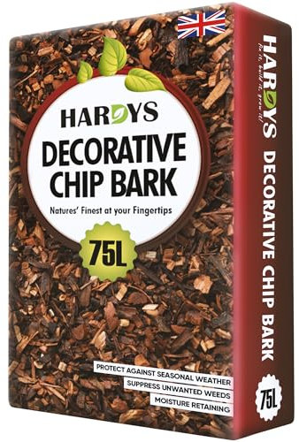 Hardys Landscape Bark Chippings for Garden, 75L - Wood Chippings for Garden