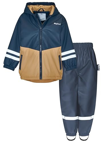 Playshoes Zweiteiliger Regenanzug Fleecefoder, Gefütterter Matschanzug